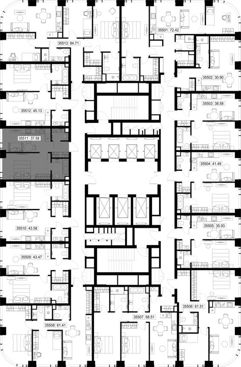 1-комнатная квартира, 37,6 м² — фото 2