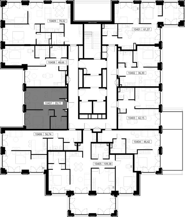 1-комнатная квартира, 39,8 м² — фото 2