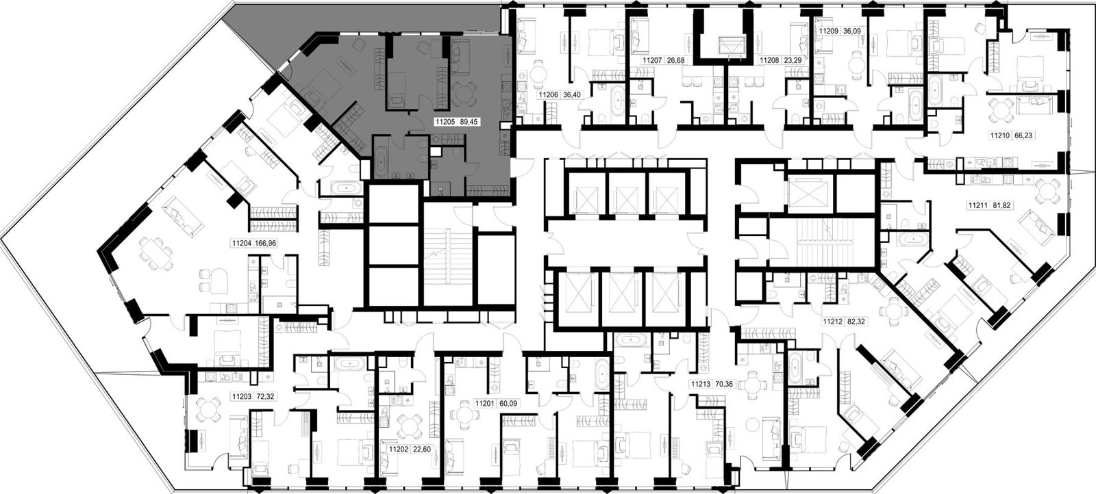 2-комнатная квартира, 89,5 м² — фото 2