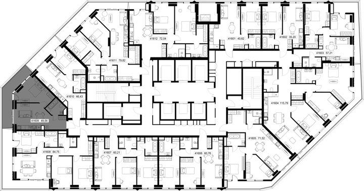 1-комнатная квартира, 48,6 м² — фото 2