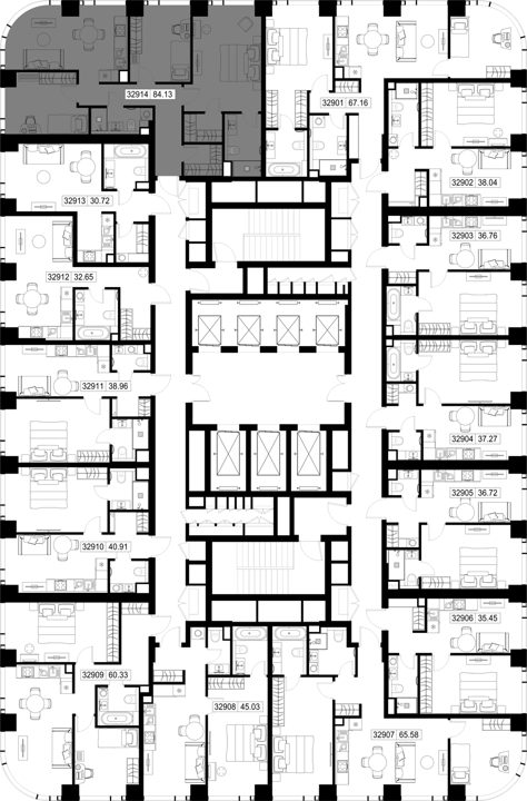 3-комнатная квартира, 84,1 м² — фото 2