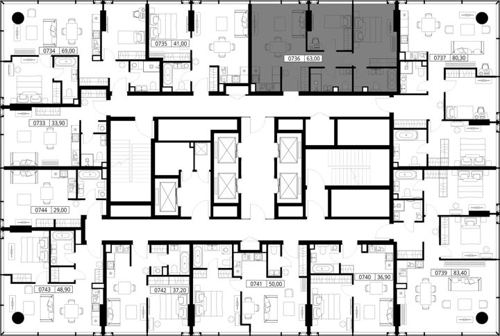 2-комнатная квартира, 63 м² — фото 2