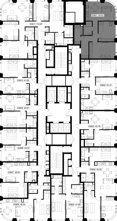 2-комнатная квартира, 69,6 м² — фото 2