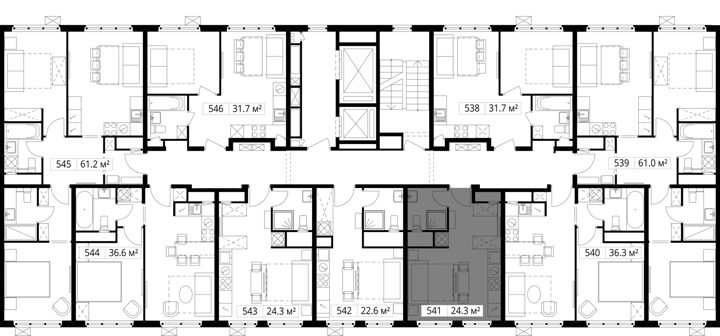 Квартира-студия, 24,3 м² — фото 2