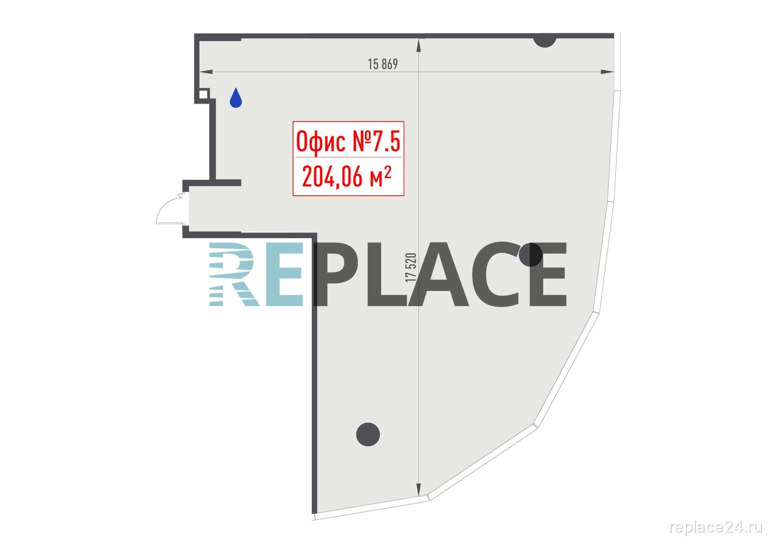 Офис, 204,1 м²