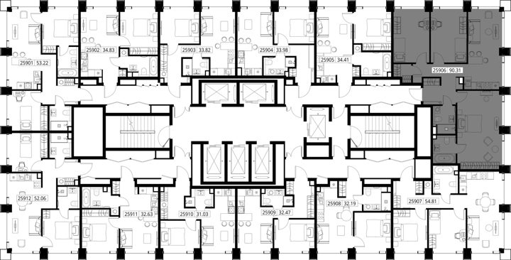 3-комнатная квартира, 90,3 м² — фото 2