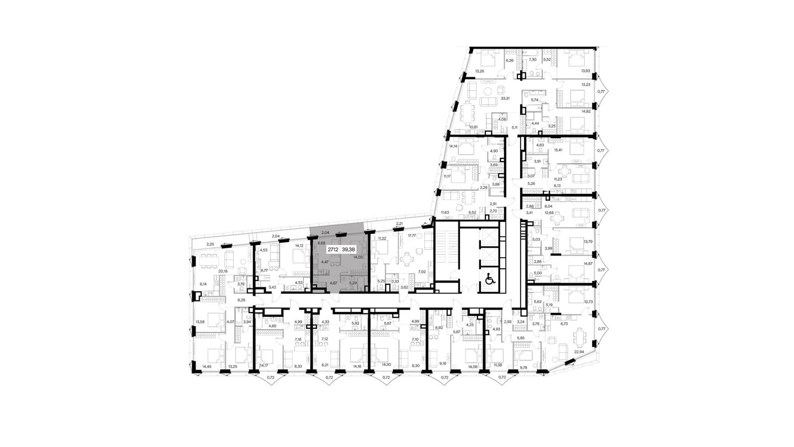 1-комнатная квартира, 39,4 м² — фото 2