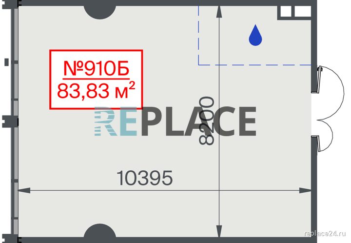 Офис, 83,8 м²