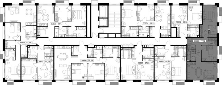 2-комнатная квартира, 77,1 м² — фото 3
