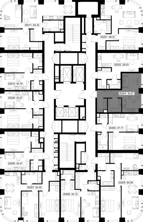 Квартира-студия, 30,7 м² — фото 2