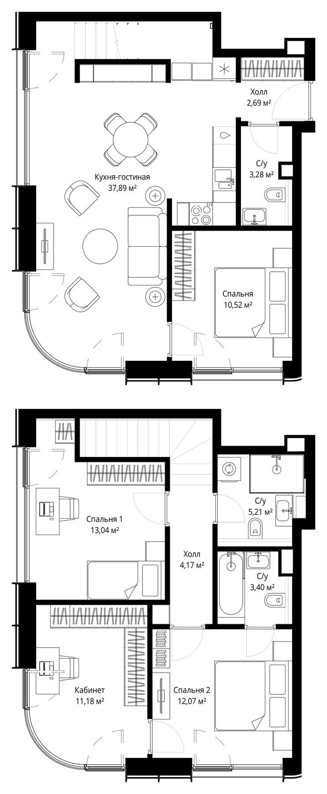 4-комнатная квартира, 103,5 м²