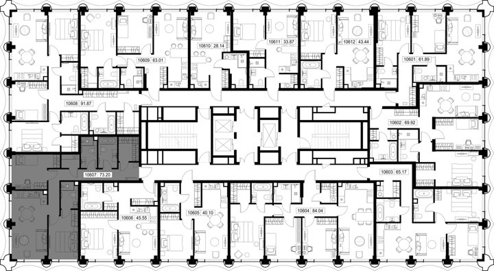 2-комнатная квартира, 73,2 м² — фото 2
