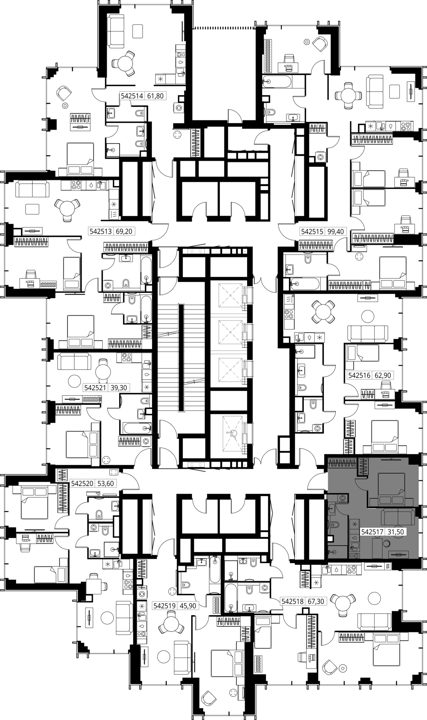 1-комнатная квартира, 31,5 м² — фото 2