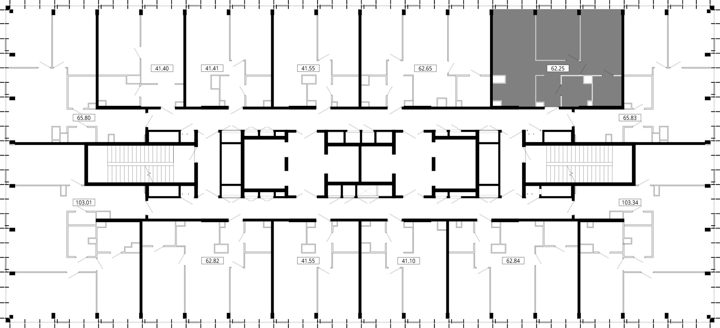 2-комнатная квартира, 62,3 м² — фото 2