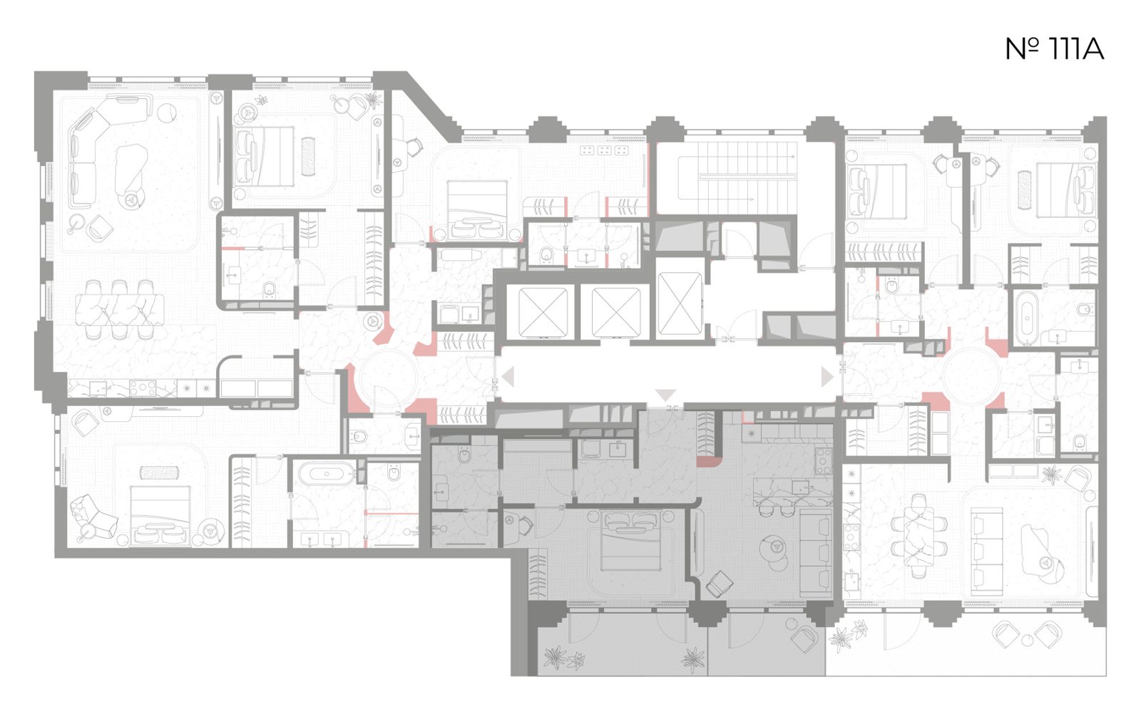 1-комнатная квартира, 68,6 м² — фото 2