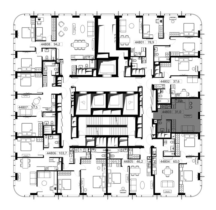 Квартира-студия, 31 м² — фото 2