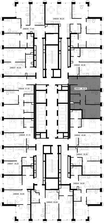 2-комнатная квартира, 56,3 м² — фото 2
