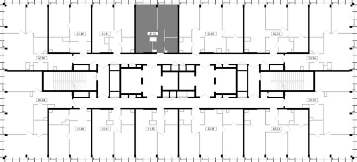 1-комнатная квартира, 41,5 м² — фото 2