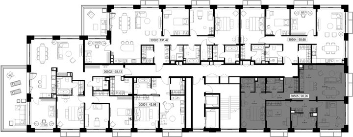 3-комнатная квартира, 98,3 м² — фото 2