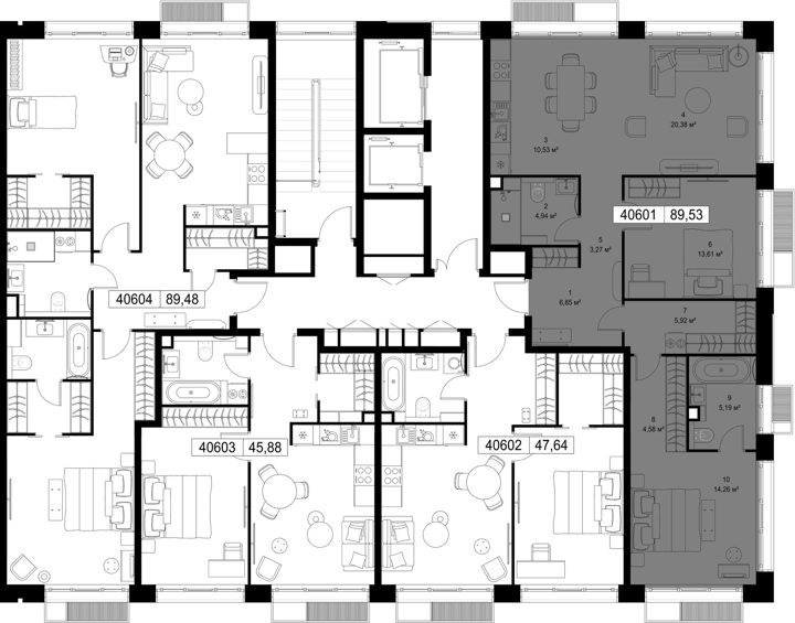 2-комнатная квартира, 89,5 м² — фото 3