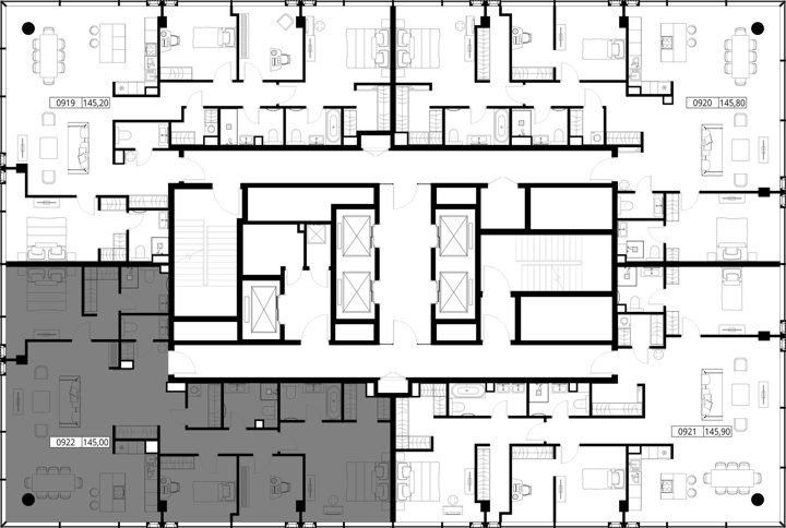 4-комнатная квартира, 145 м² — фото 2