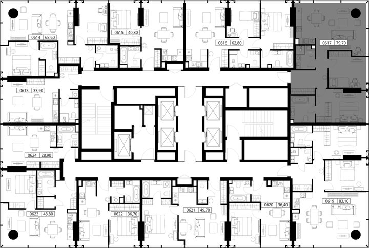 2-комнатная квартира, 79,7 м² — фото 2