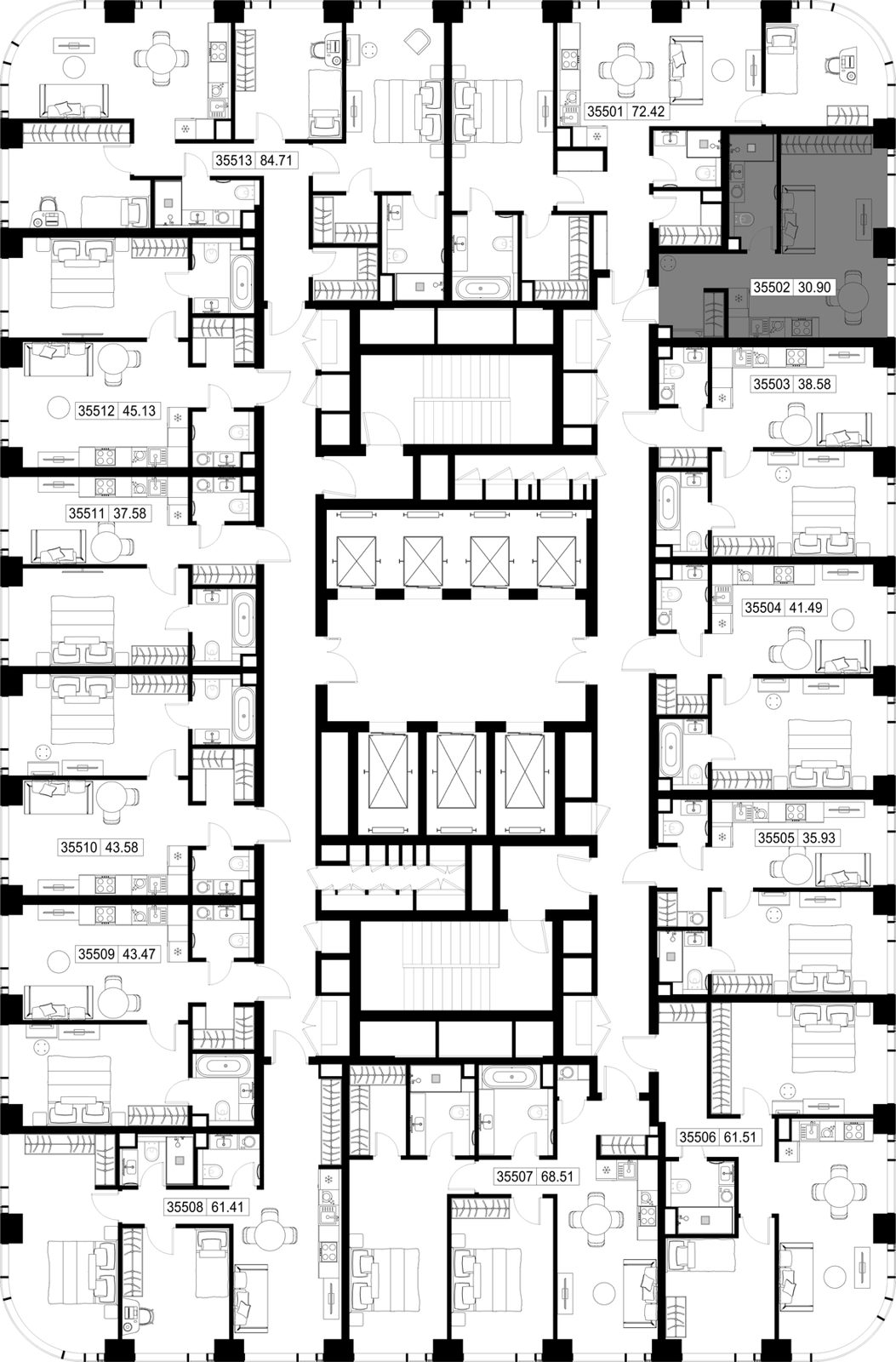 Квартира-студия, 30,9 м² — фото 2
