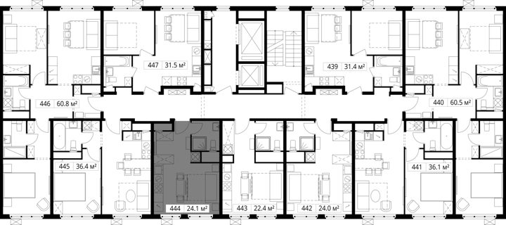 Квартира-студия, 24,1 м² — фото 2