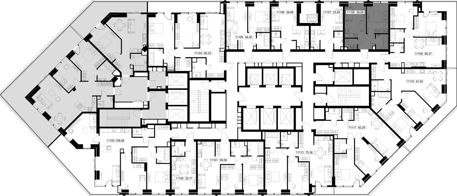 1-комнатная квартира, 36,1 м² — фото 3