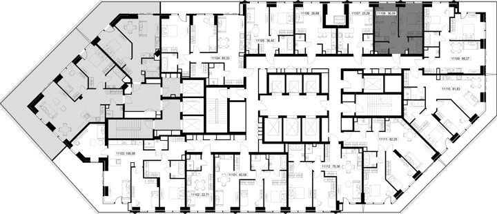 1-комнатная квартира, 36,1 м² — фото 3