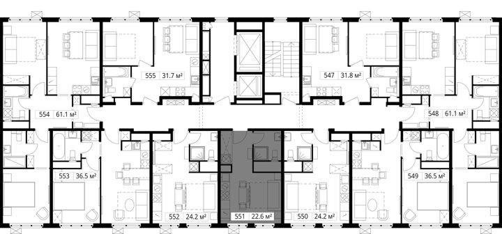 Квартира-студия, 22,6 м² — фото 2