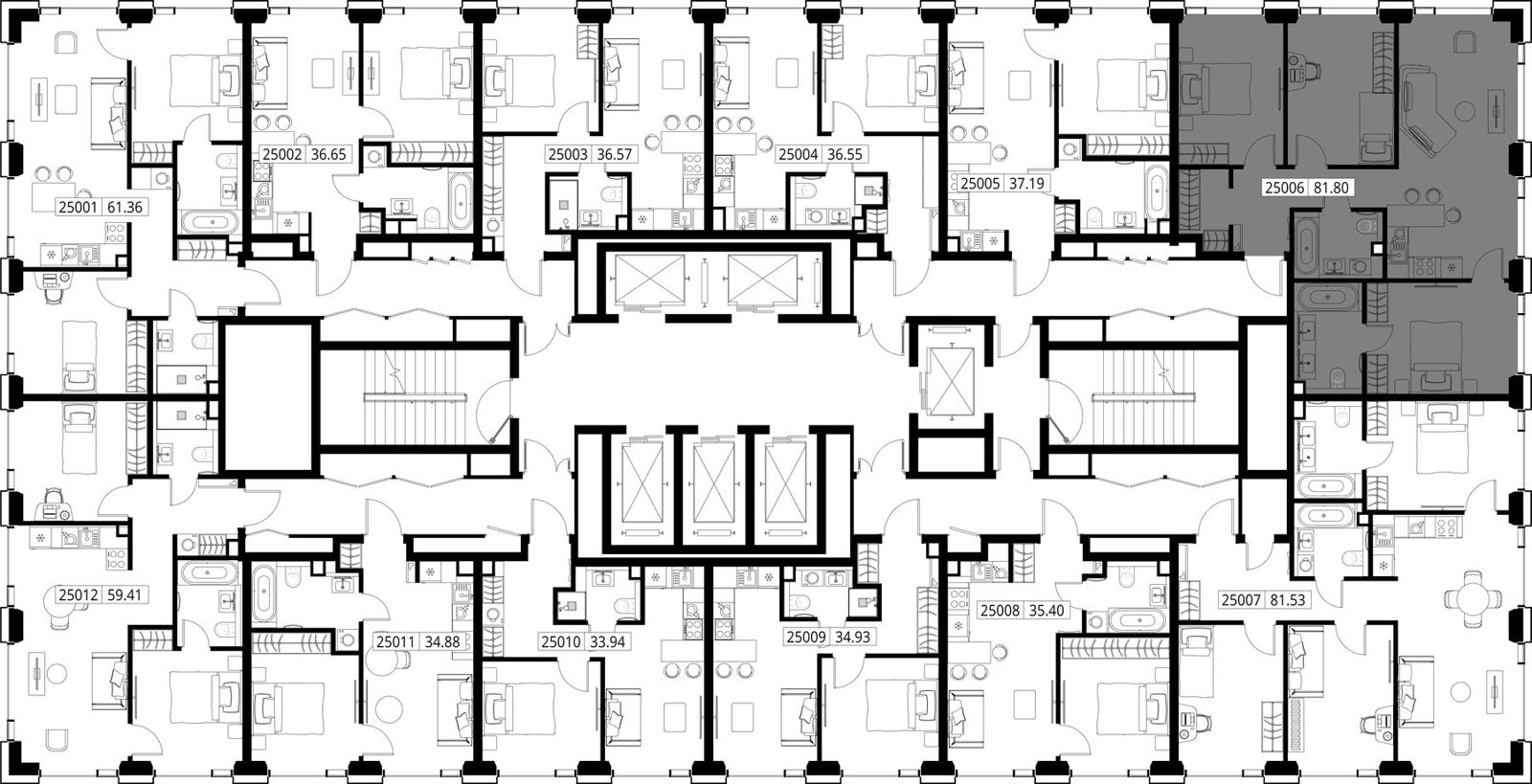 3-комнатная квартира, 81,8 м² — фото 2