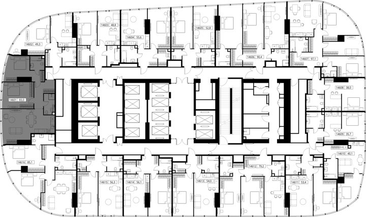 2-комнатная квартира, 83 м² — фото 2