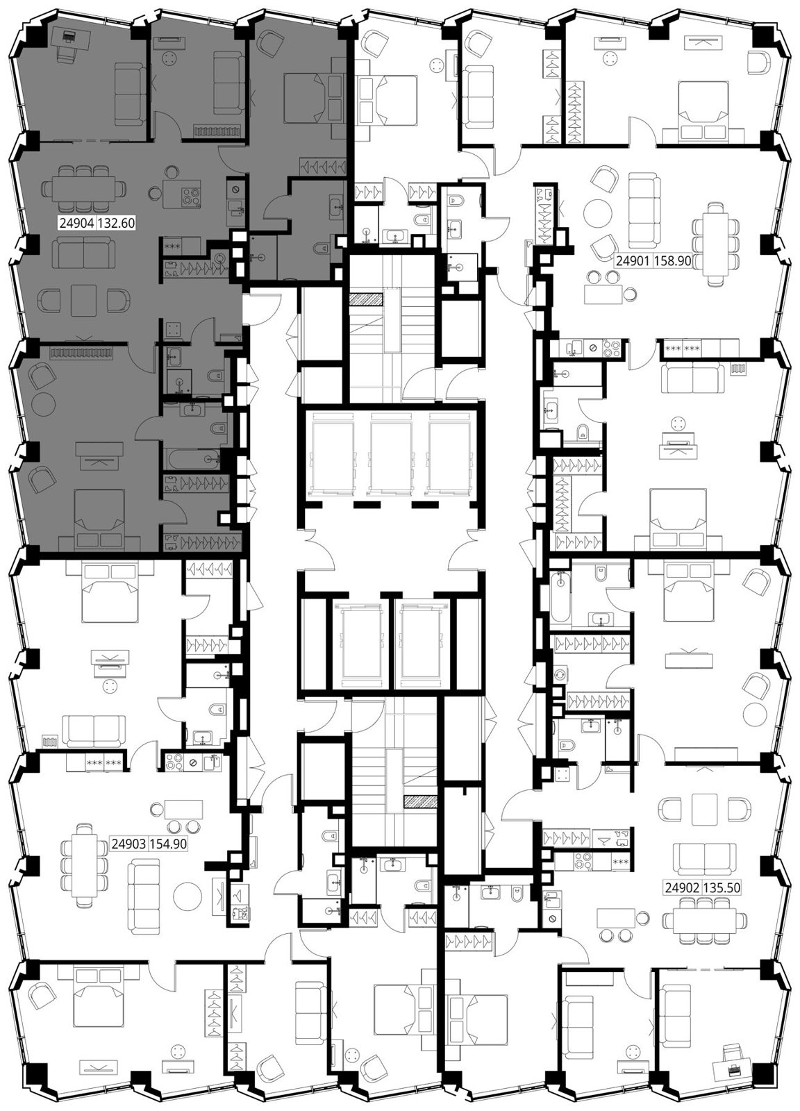 4-комнатная квартира, 132,6 м² — фото 2