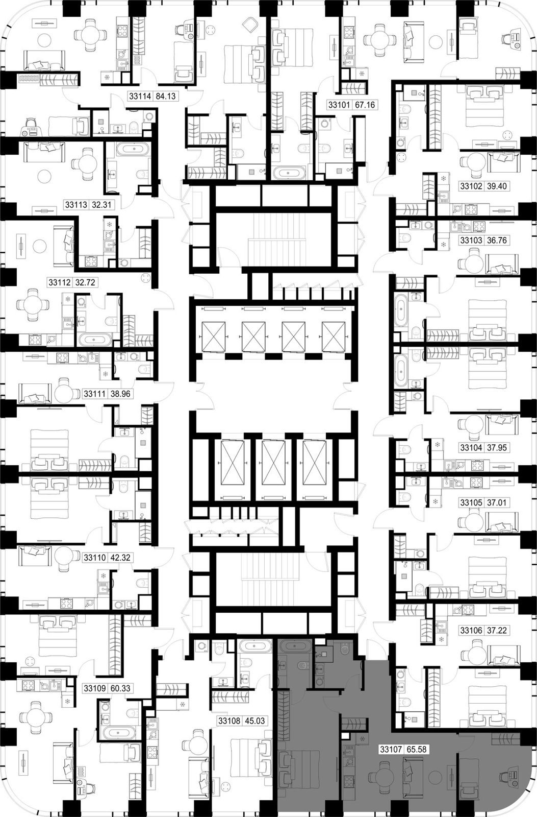 2-комнатная квартира, 65,6 м² — фото 2