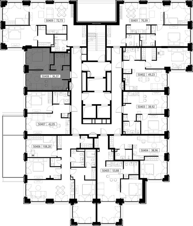 1-комнатная квартира, 36,4 м² — фото 2