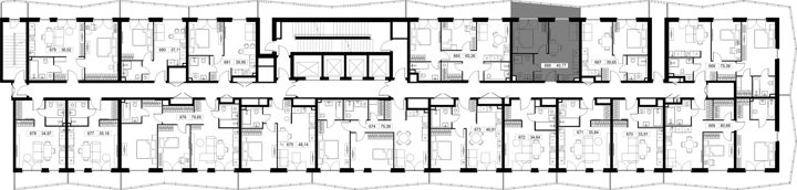 1-комнатная квартира, 40,5 м² — фото 2