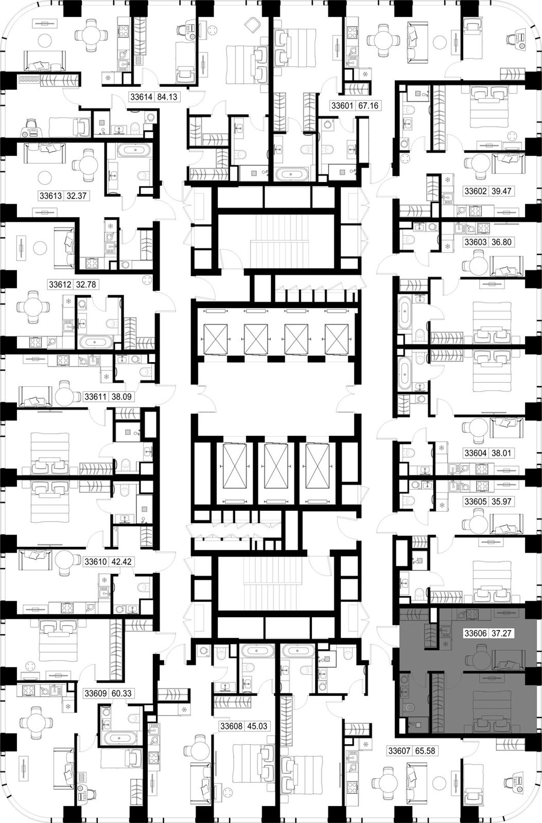 1-комнатная квартира, 37,3 м² — фото 2