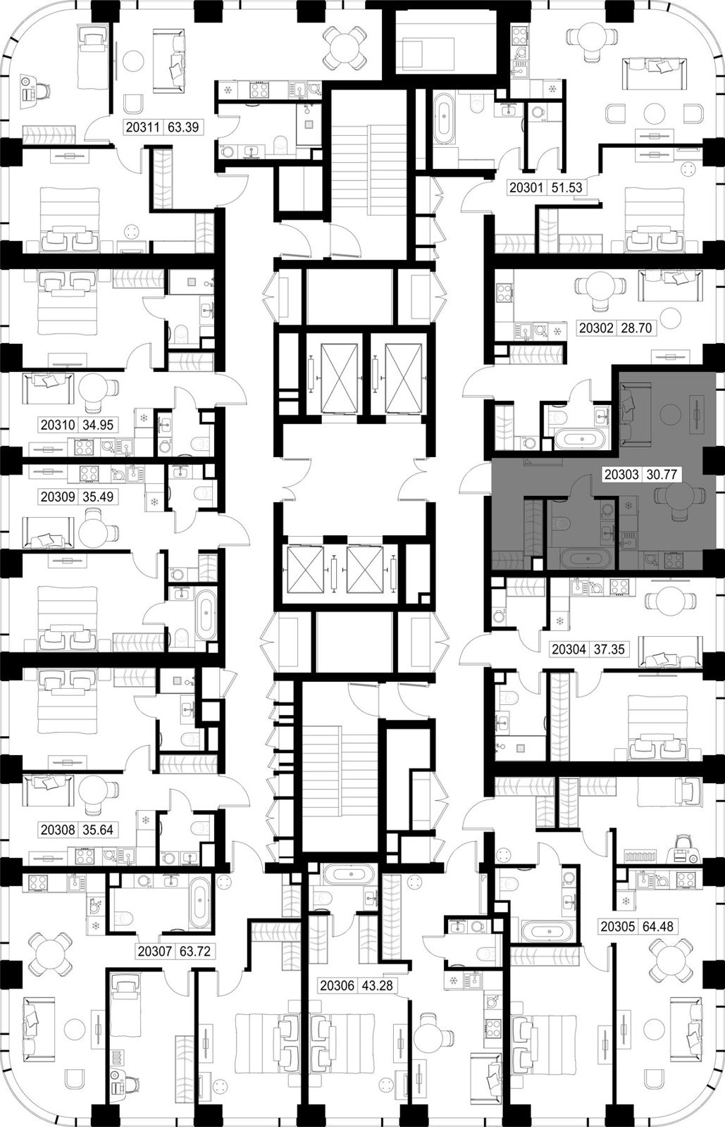 Квартира-студия, 30,8 м² — фото 2