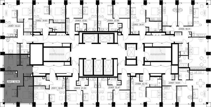 2-комнатная квартира, 52,1 м² — фото 2
