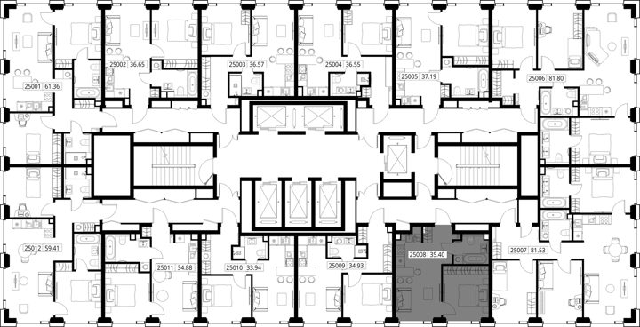 1-комнатная квартира, 35,4 м² — фото 2