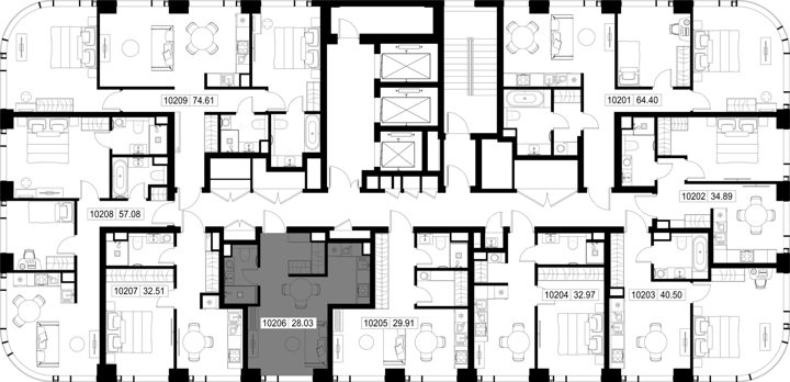 Квартира-студия, 28 м² — фото 2