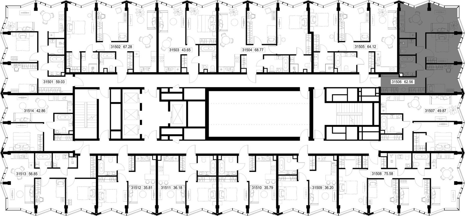 2-комнатная квартира, 62,6 м² — фото 2