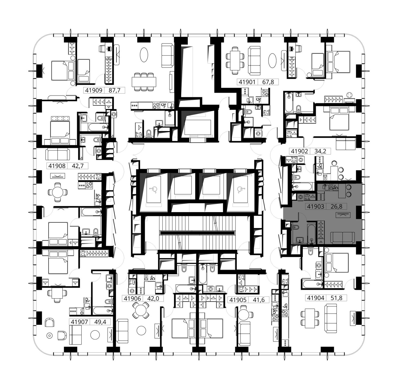 Квартира-студия, 26,8 м² — фото 2