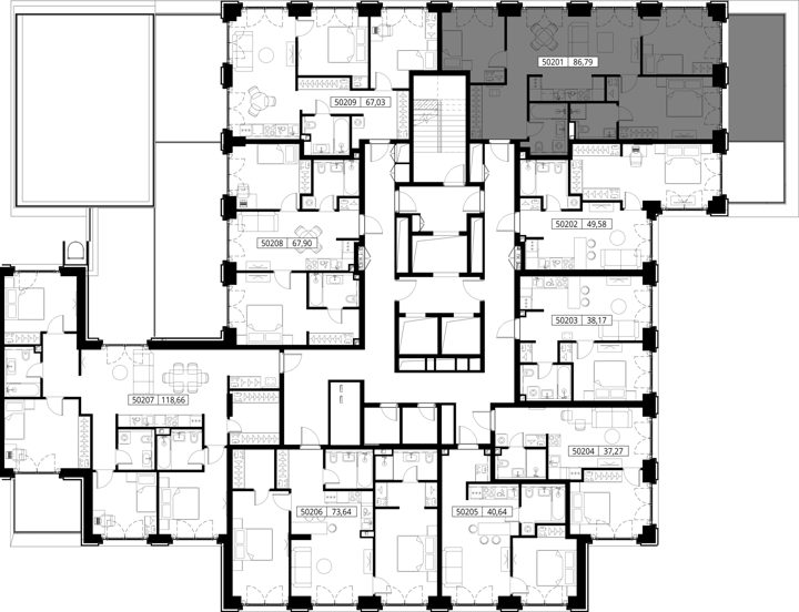 3-комнатная квартира, 86,8 м² — фото 2