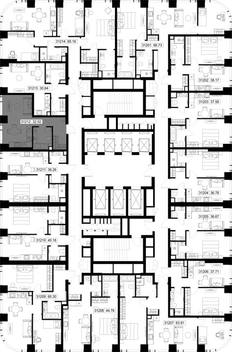 Квартира-студия, 32 м² — фото 2