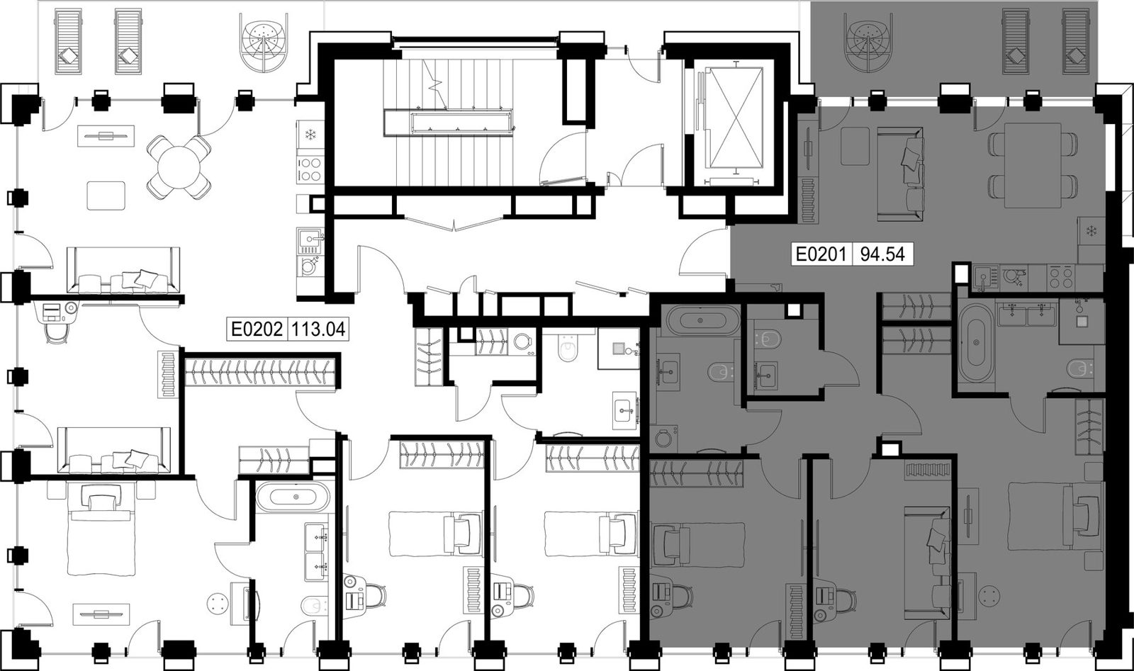 3-комнатная квартира, 98,2 м² — фото 2
