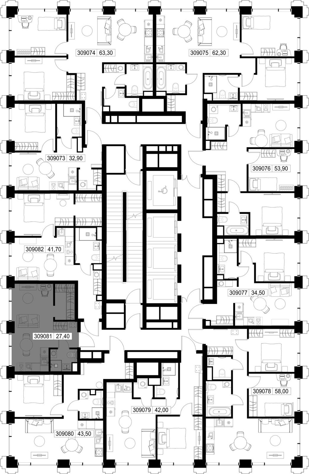 Квартира-студия, 27,4 м² — фото 2