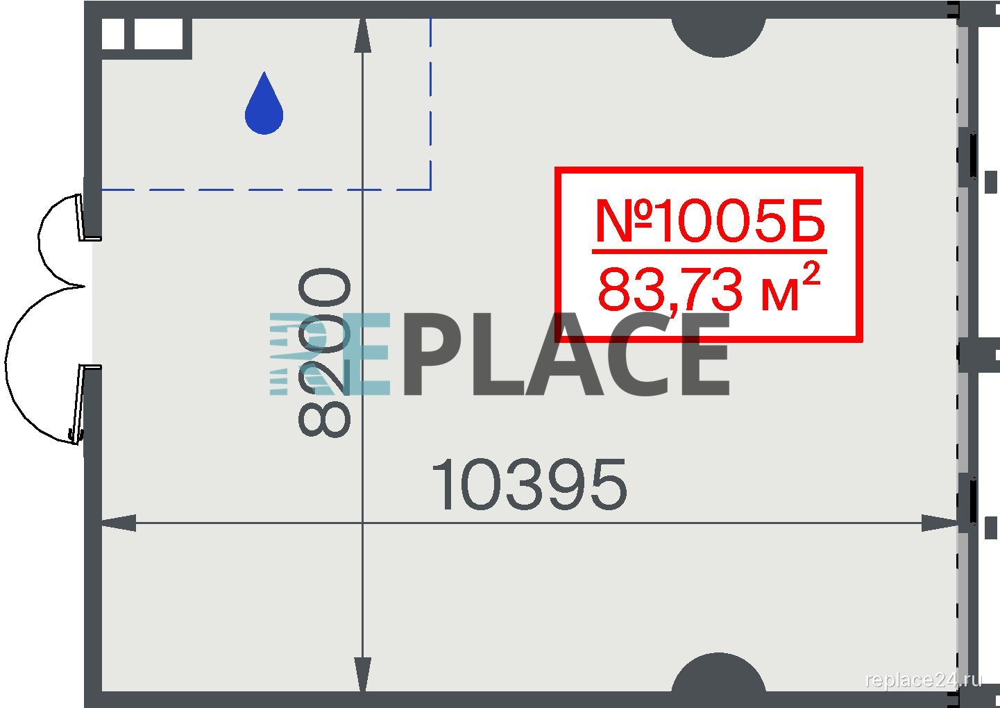 Офис, 83,7 м²