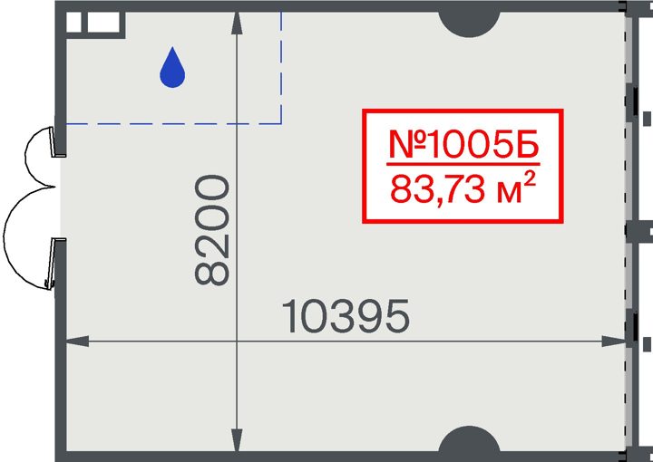 Офис, 83,7 м²